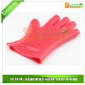 Durable kitchen five fingers insulated cooking gloves